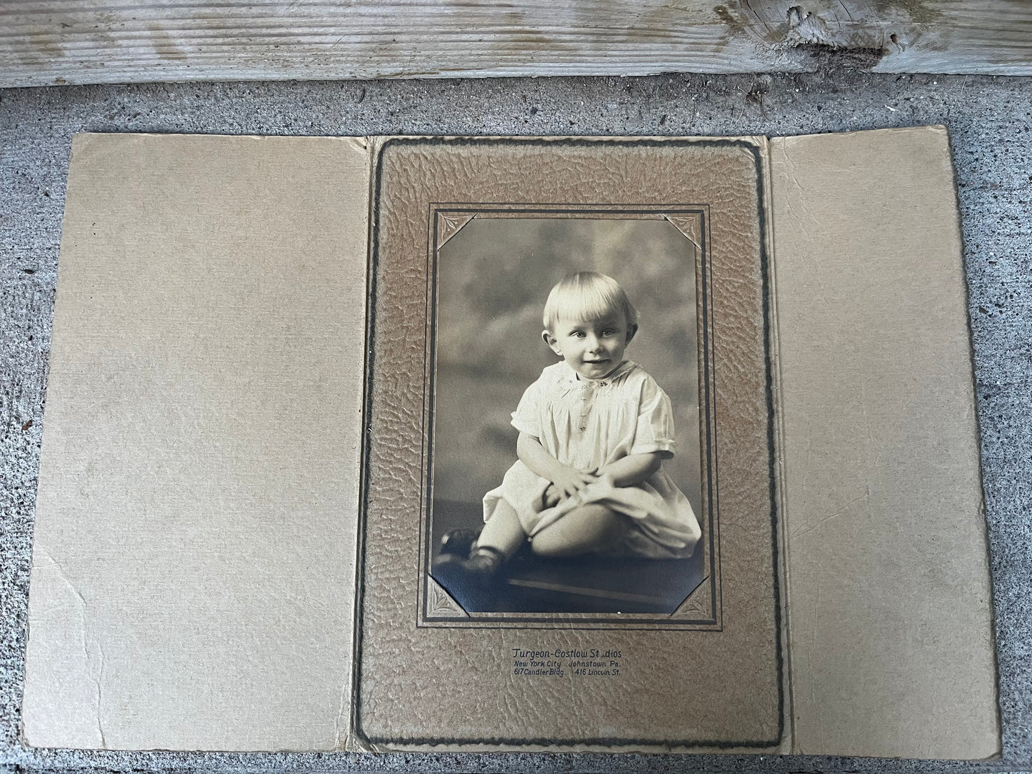 Antique Little Girl Cabinet Card