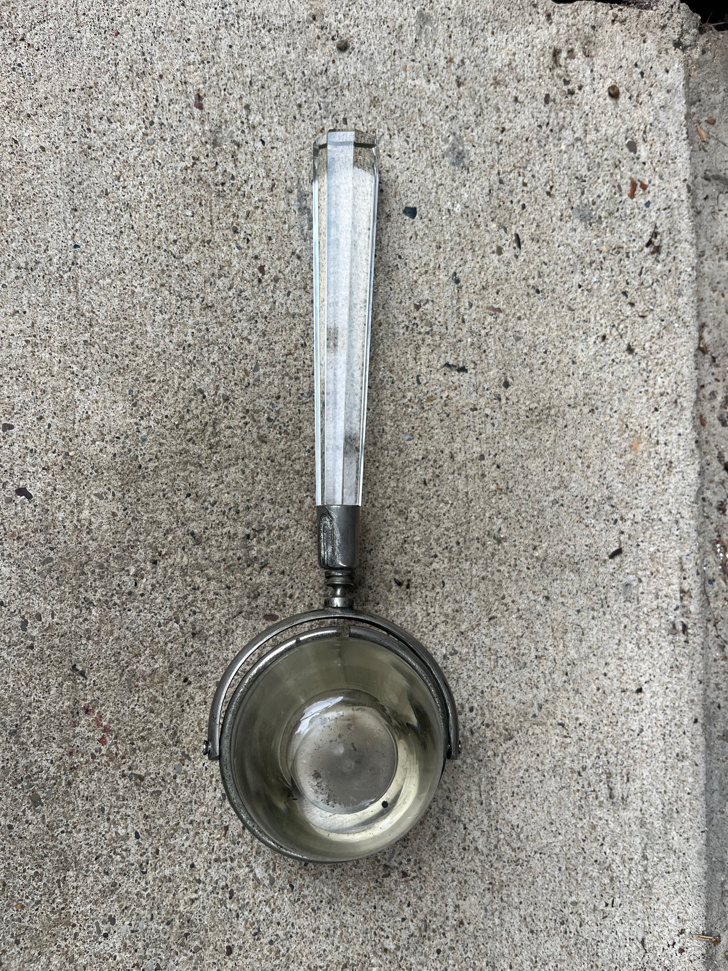 Antique Glass Gimbal Nautical Lantern