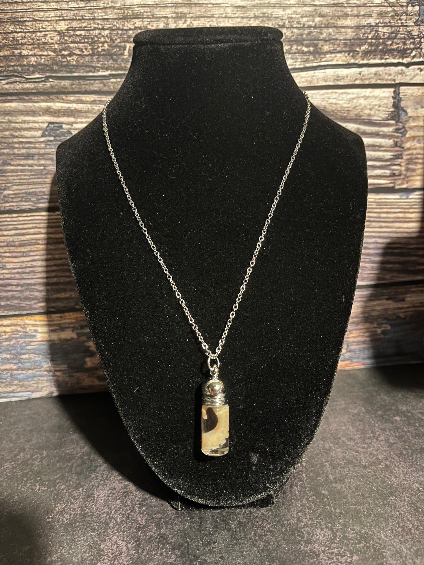 Octopus Tentacle Wet Specimen Necklace (Long)