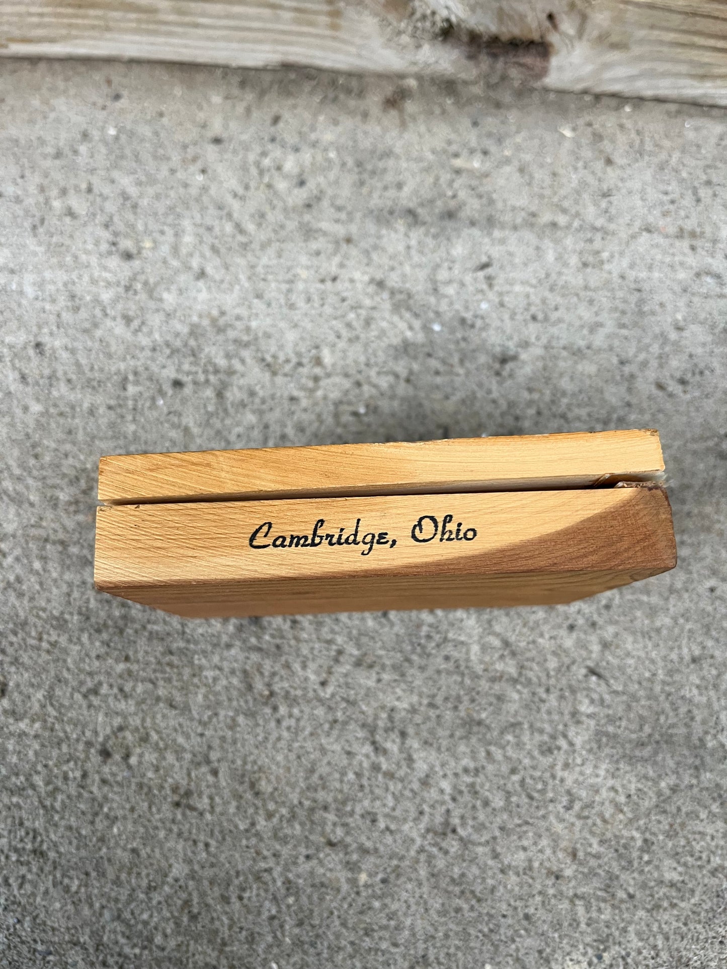Vintage ‘I’d rather see one that be one’ Wooden Gag Gift