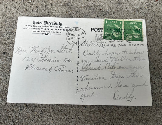 Antique Hotel Piccadilly Postcard