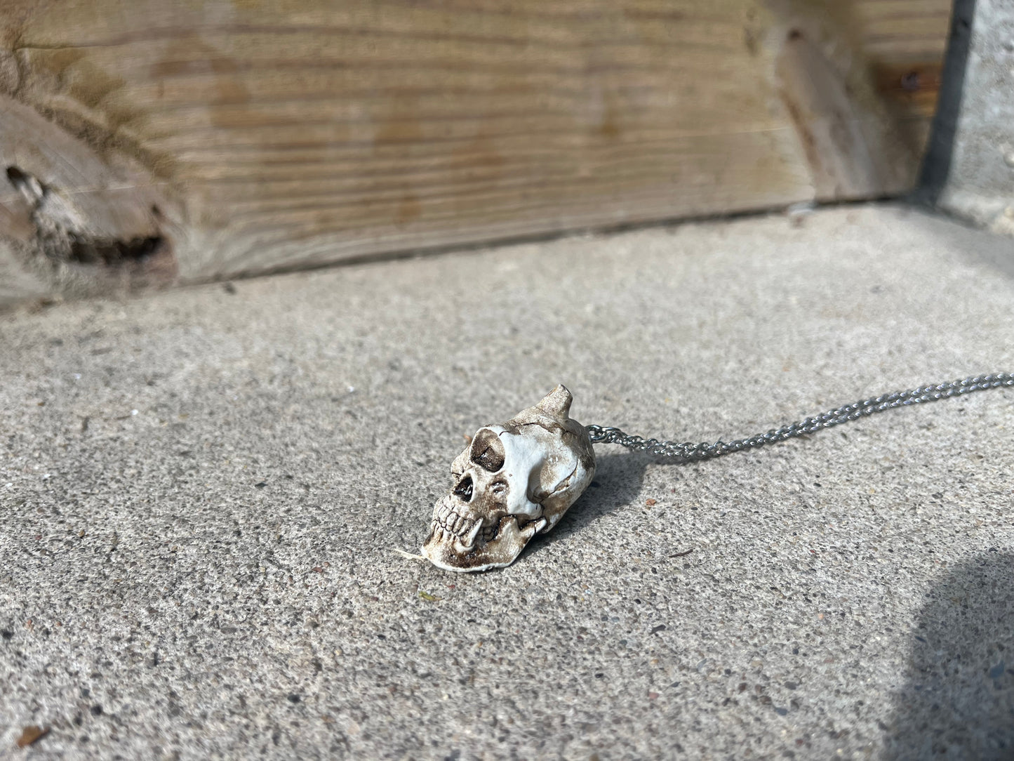 Miniature Resin Skull Necklace