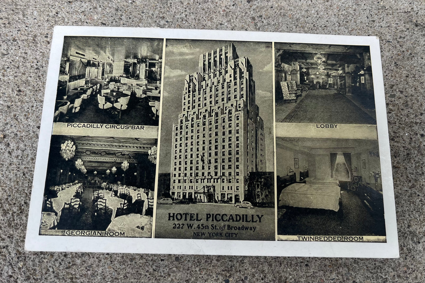 Antique Hotel Piccadilly Postcard