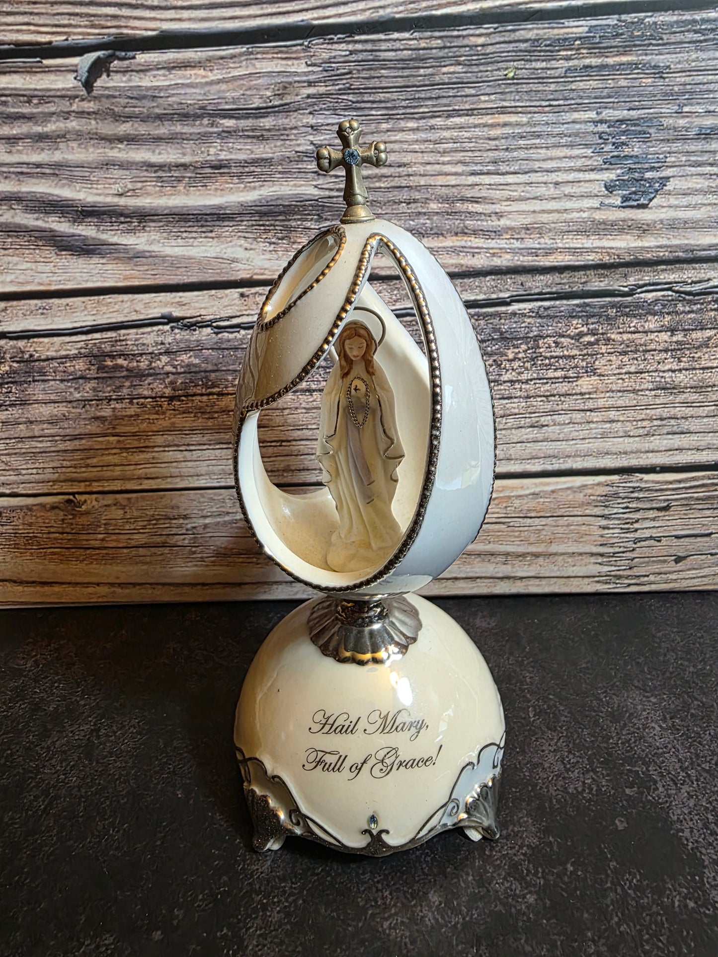Vintage Thomas Kincaid The Lady of Lourdes Music Box