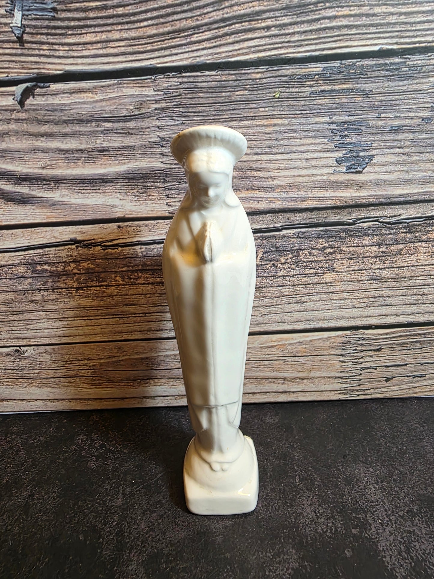 Vintage Praying Mary Bud Vase