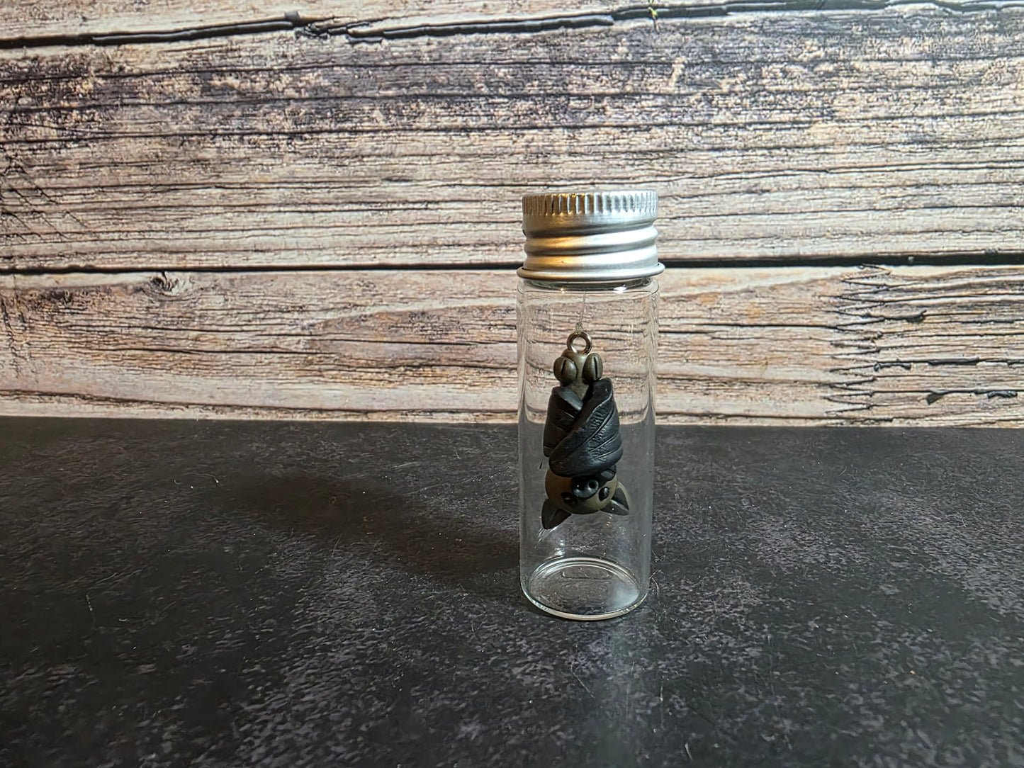 Hanging Bat Curio Vial