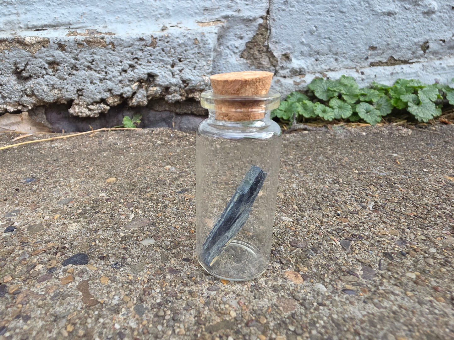 Vivianite "Corpse Crystal" Curio Vial