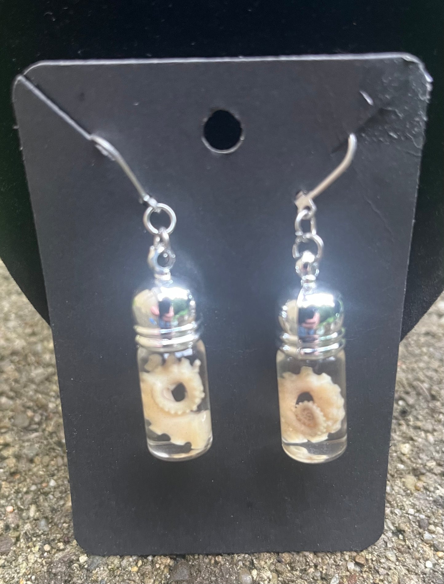 Octopus Tentacle Wet Specimen Earrings (Long)