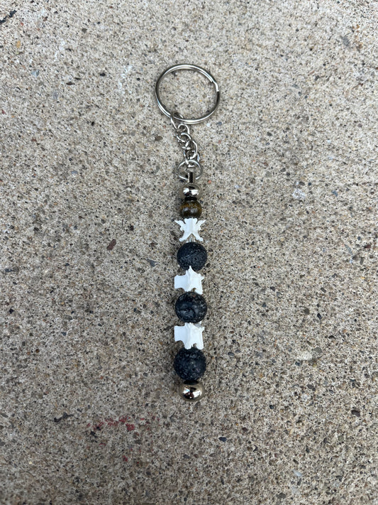 Snake Vertebrae Keychain