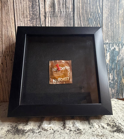 ‘The Accident’ 1970s NuForm Condom Shadowbox Frame
