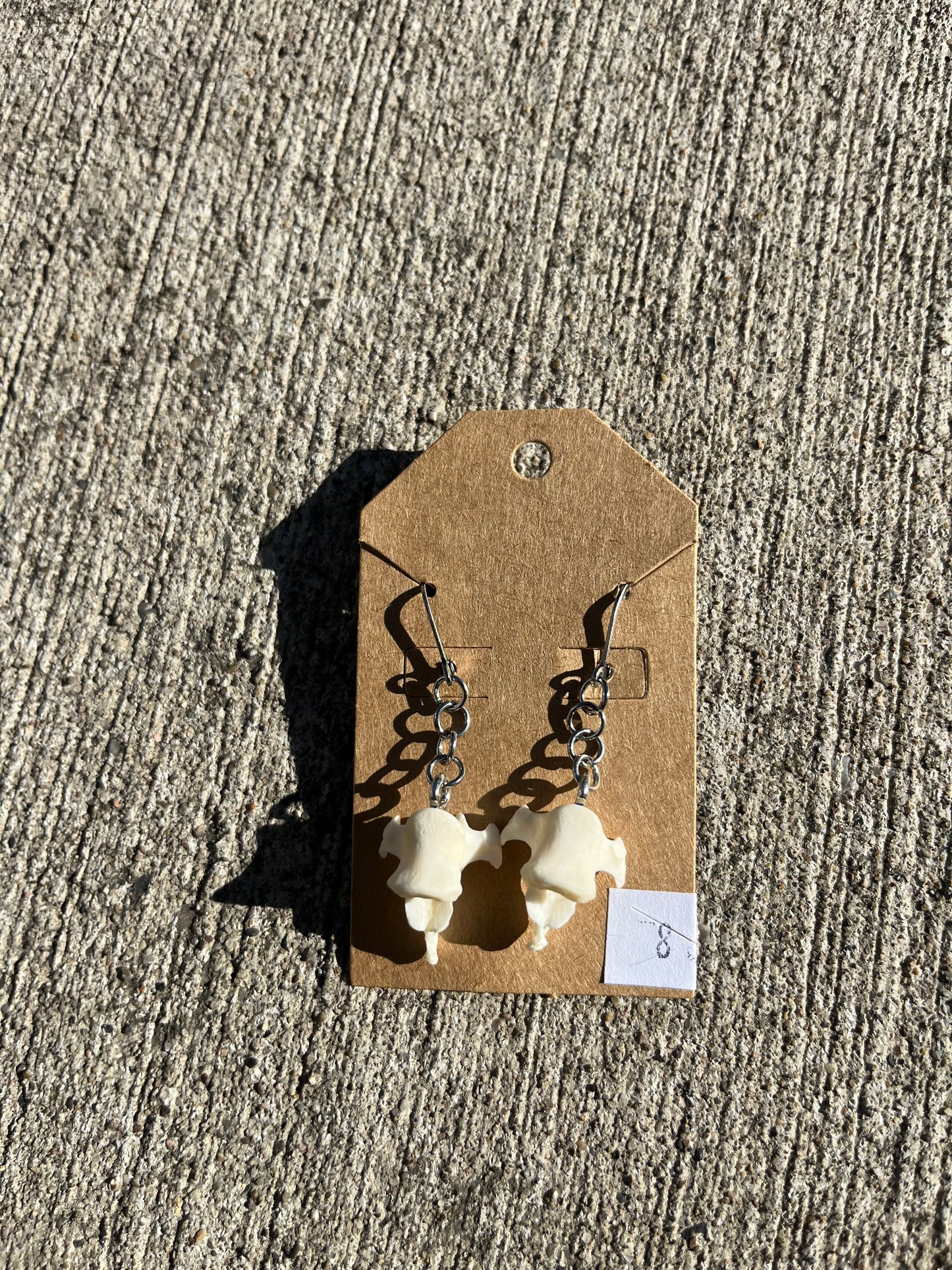 Mink Vertebrae Earrings (#8)