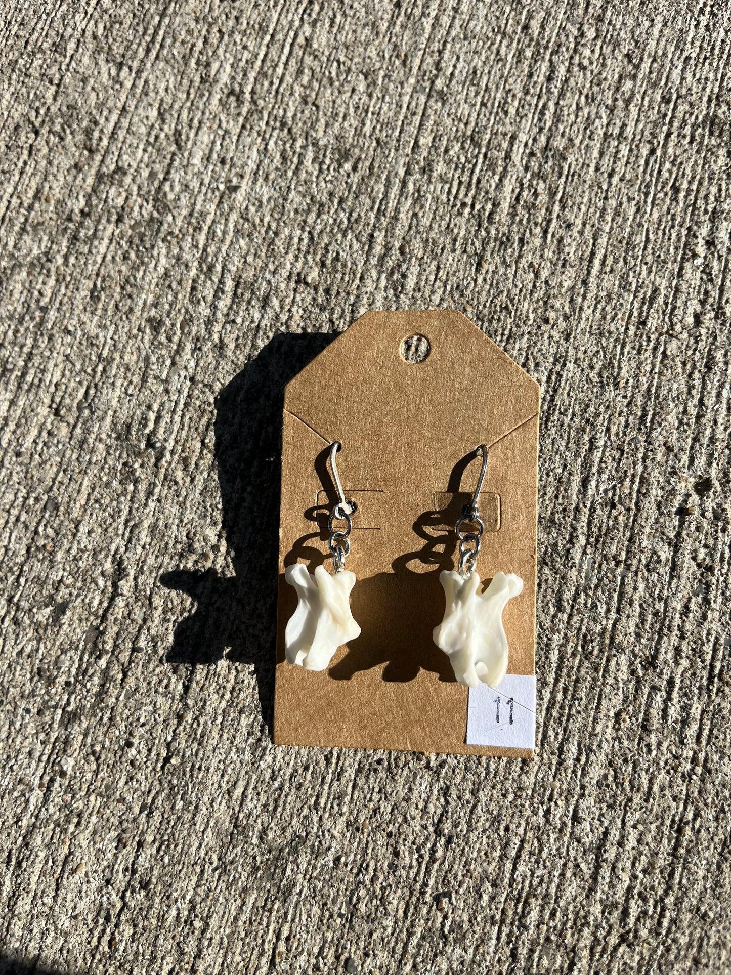 Mink Vertebrae Earrings (#11)