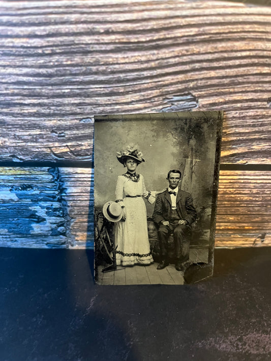 1890s Man & Woman Tintype Photo