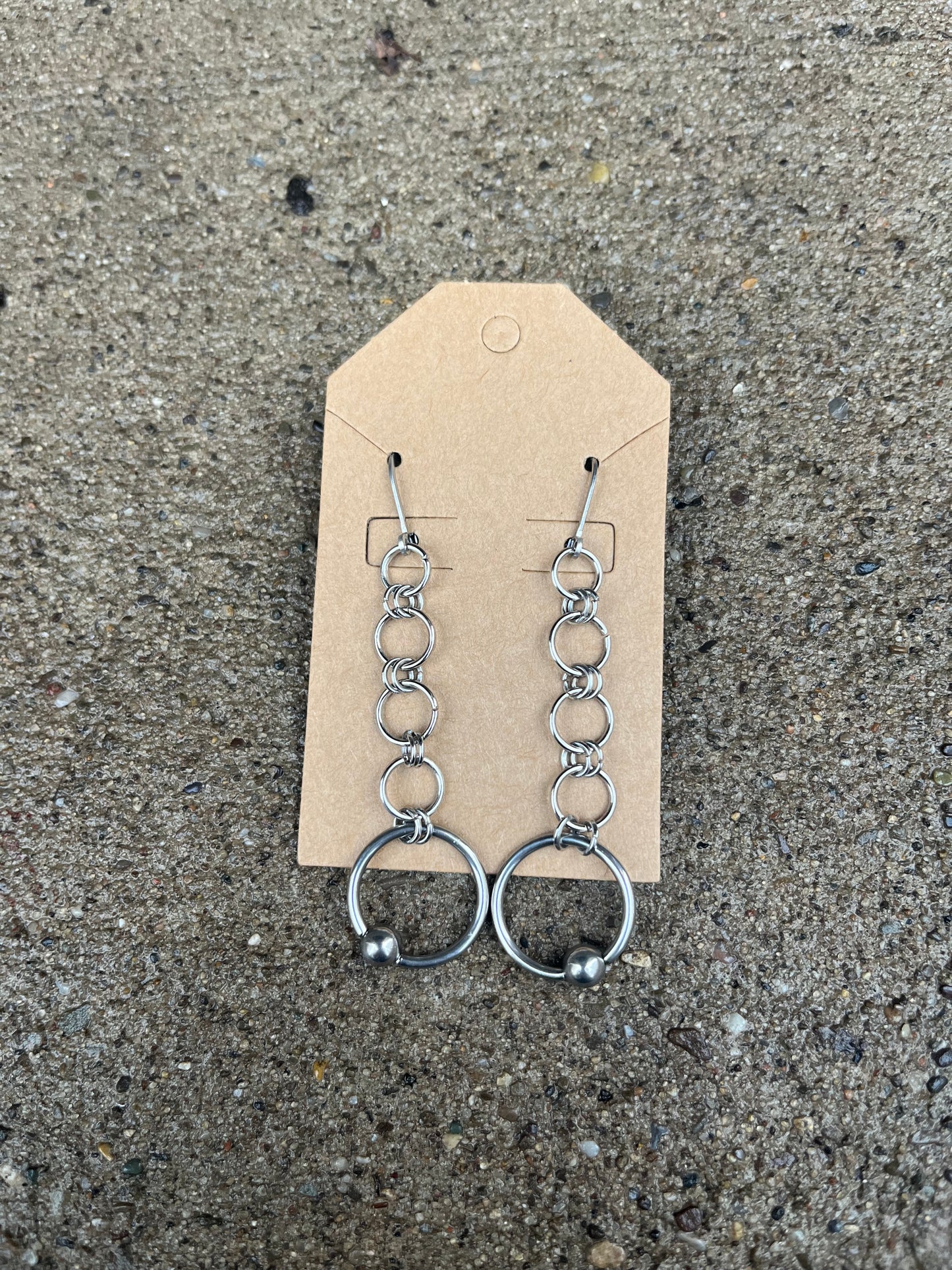 Boneless Chain Mail Earrings (14G CBR)