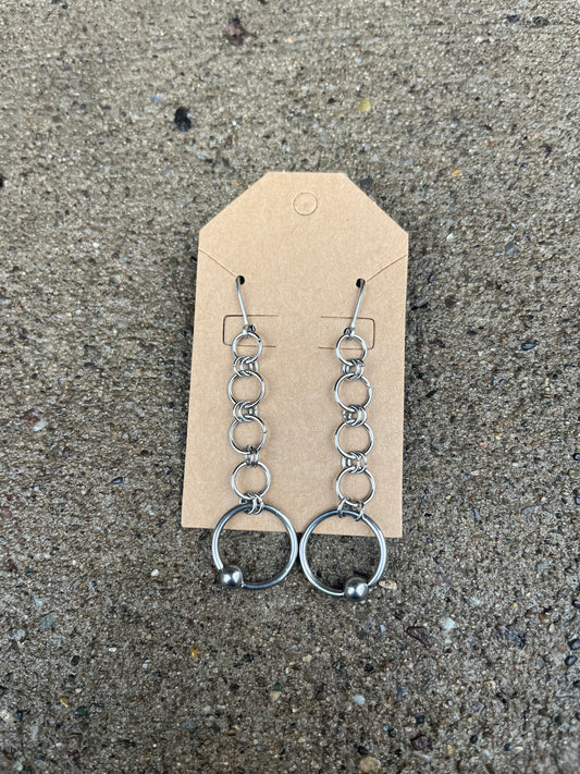 Boneless Chain Mail Earrings (14G CBR)