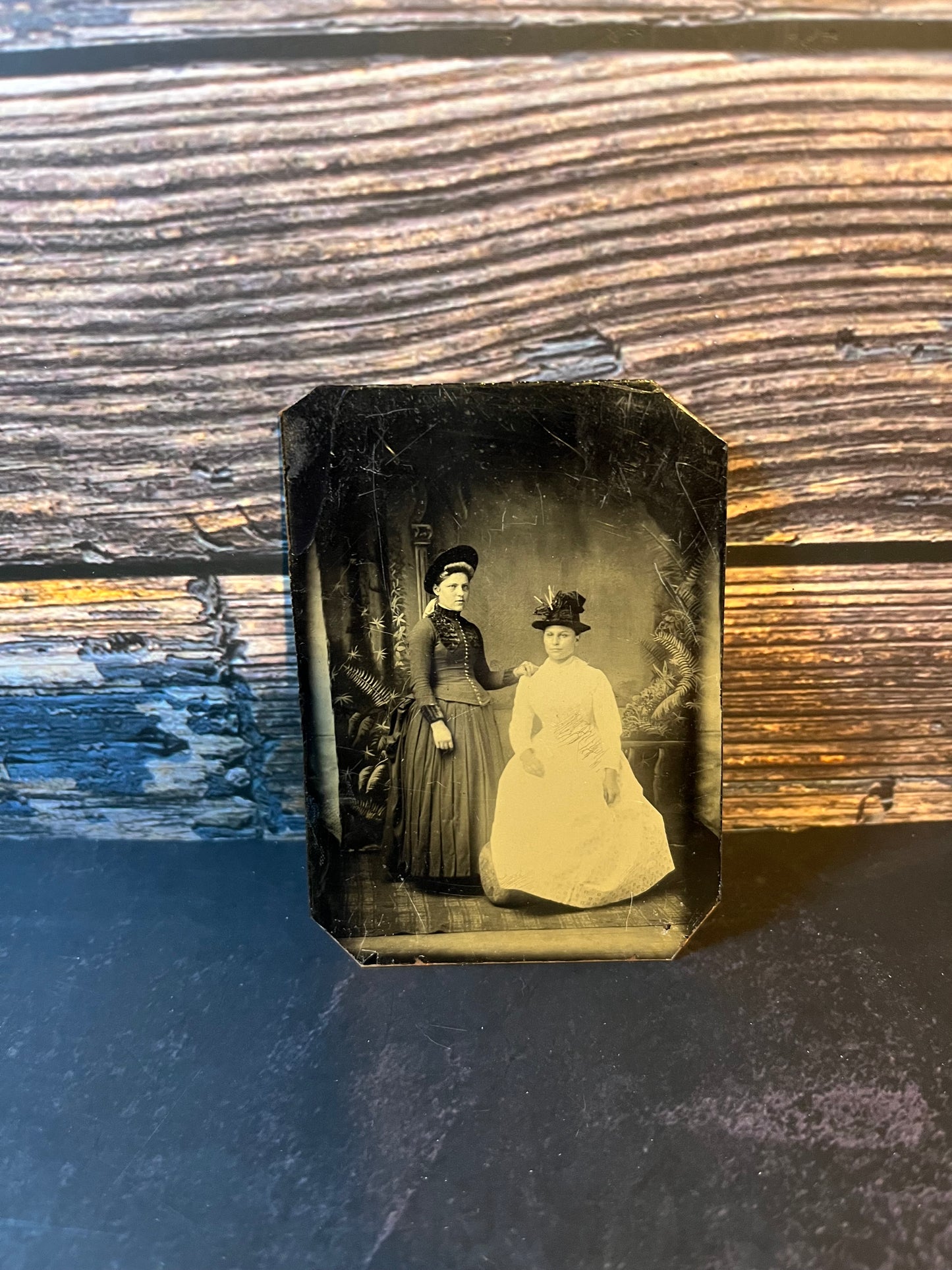 1890s Two Women Tintype Photo