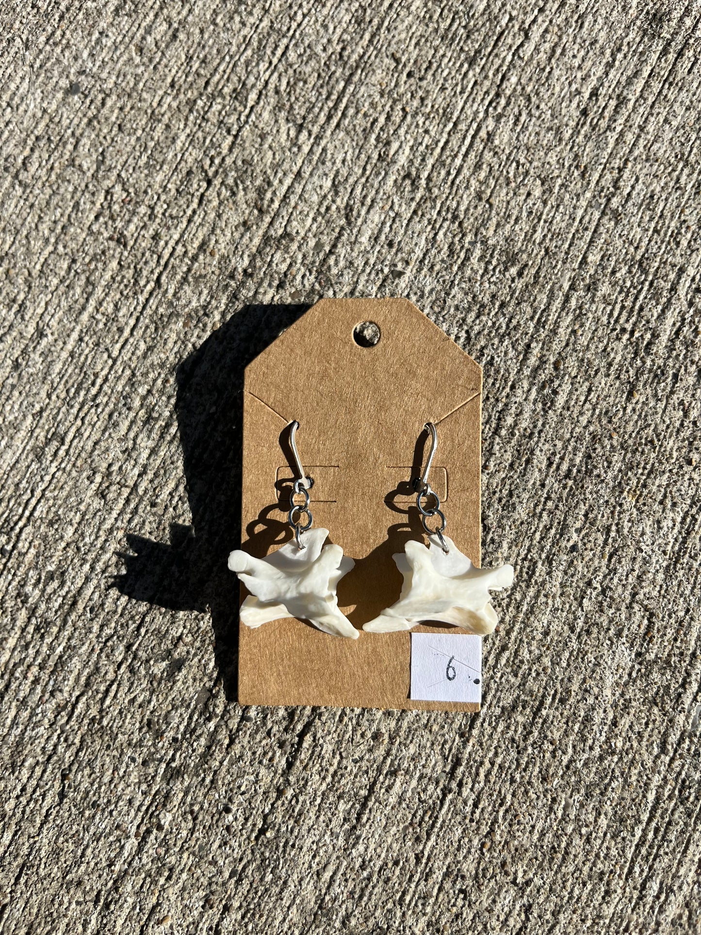 Mink Vertebrae Earrings (#6)