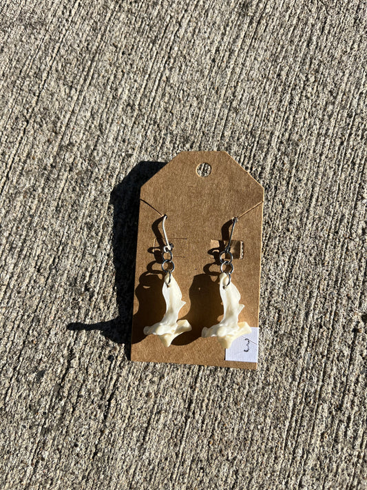 Mink Vertebrae Earrings (#3)