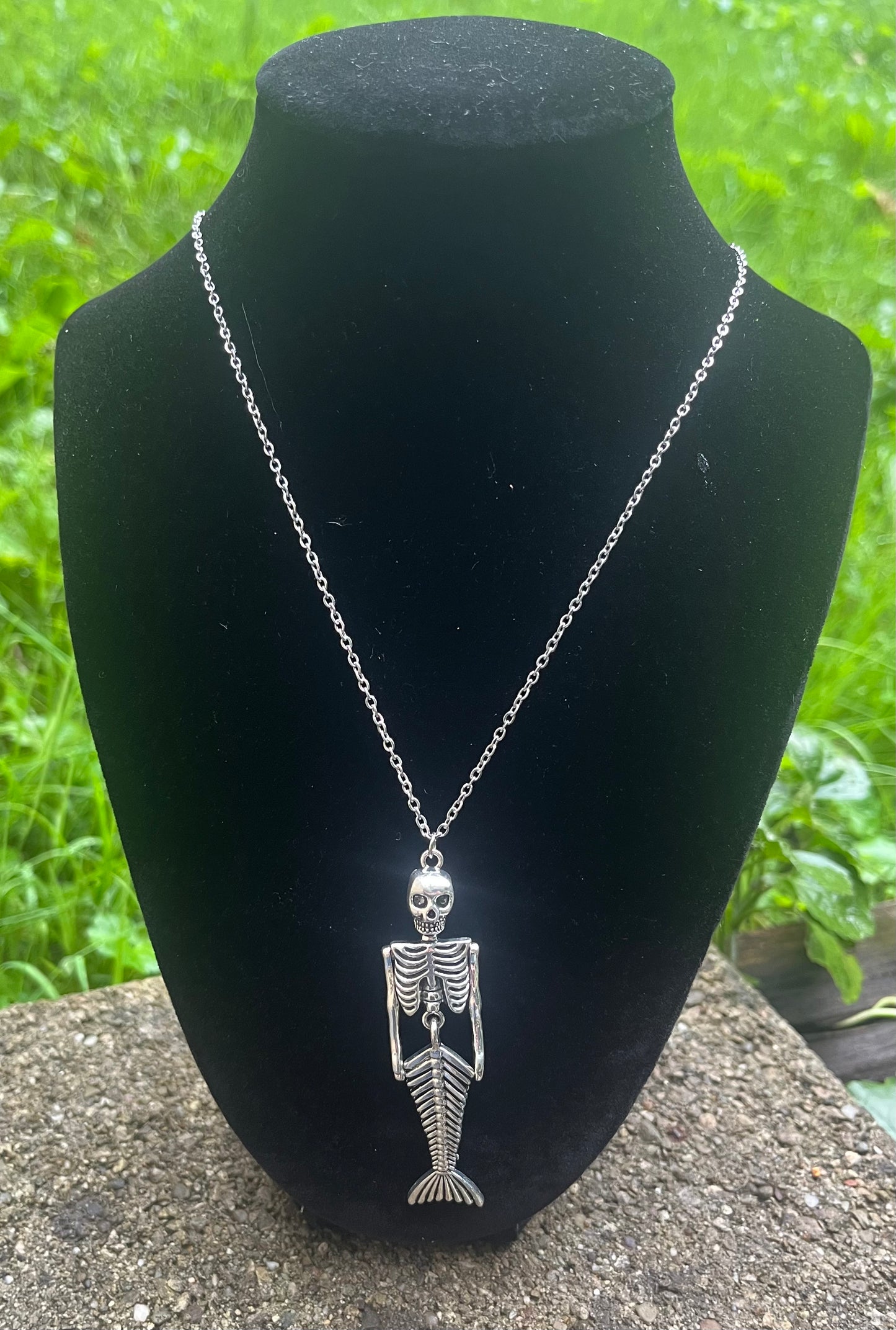 Skeletal Mermaid Necklace