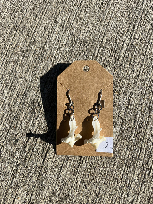 Mink Vertebrae Earrings (#5)