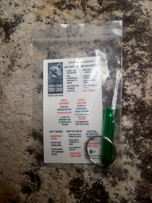 ICE OUT! Whistle Bags