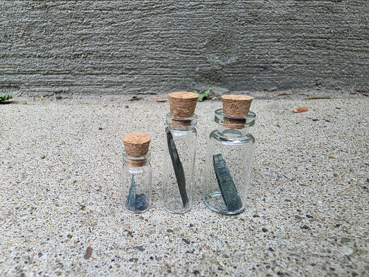 Vivianite "Corpse Crystal" Curio Vial