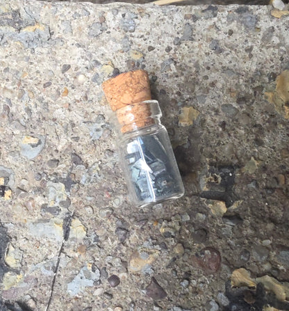 Vivianite "Corpse Crystal" Curio Vial