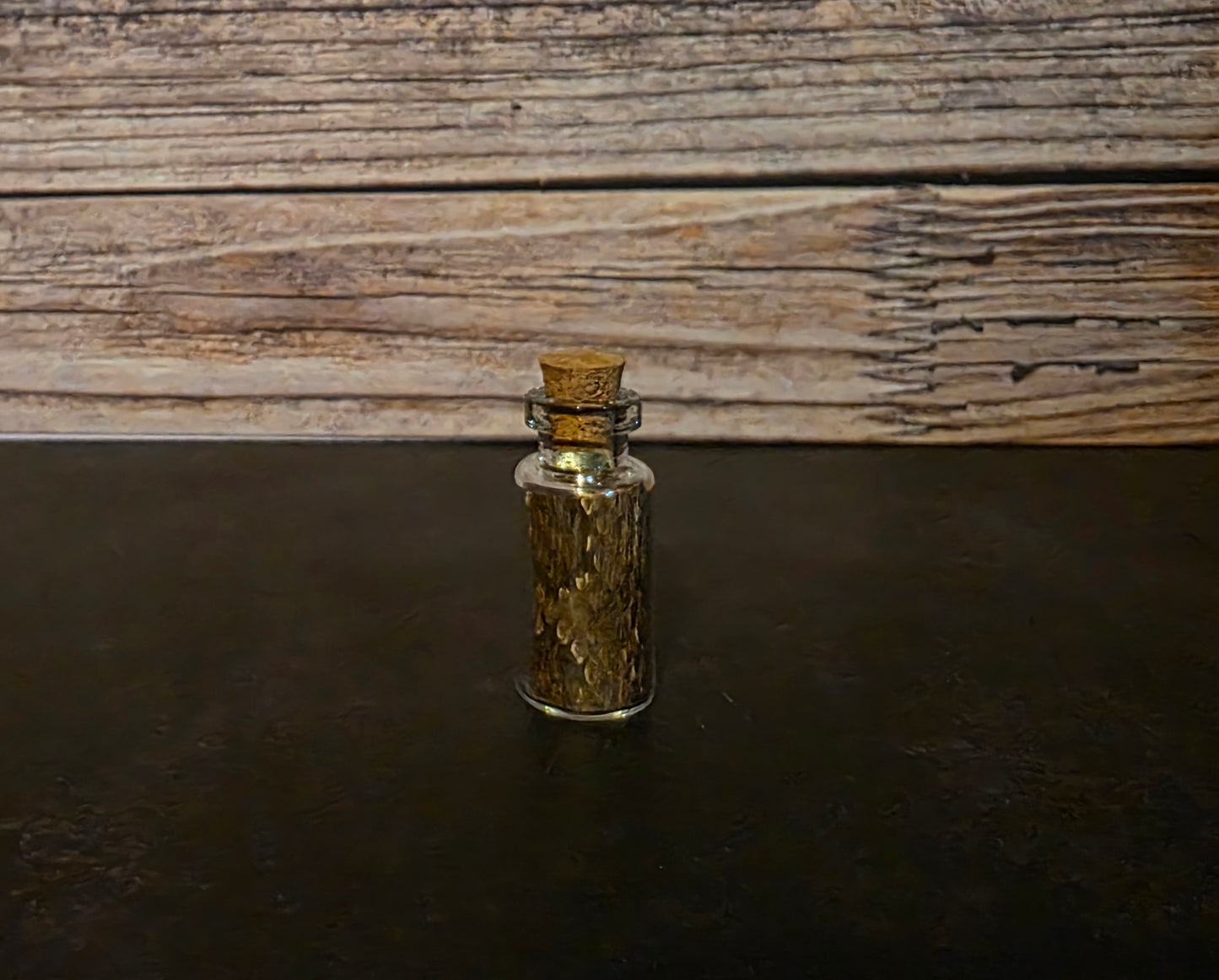 Prairie Rattlesnake Skin Curio Vial