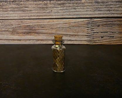 Prairie Rattlesnake Skin Curio Vial