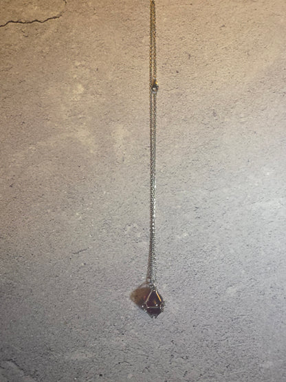 'Somebody's Favorite' Vintage Captive Marble Necklace (Red Translucent)