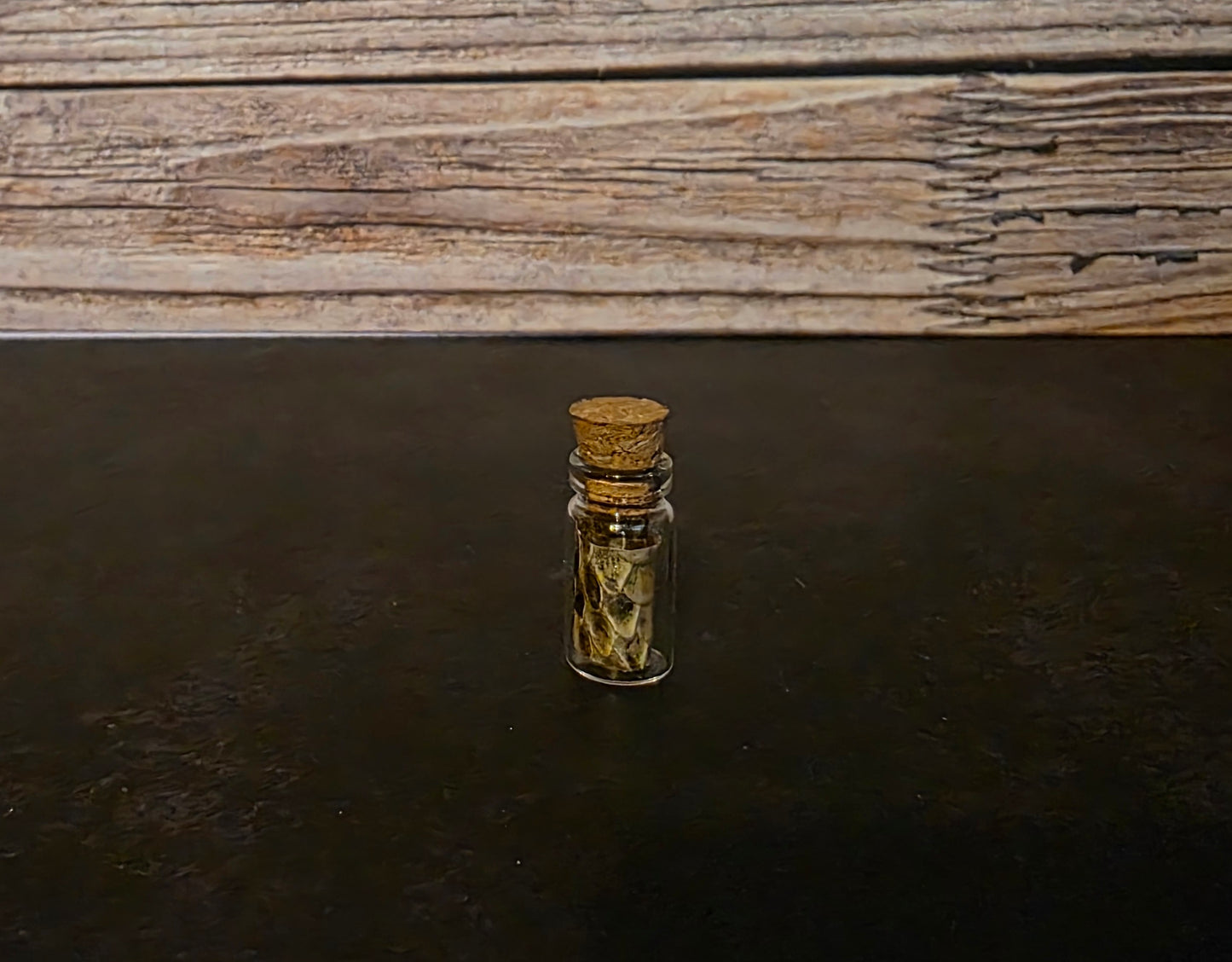 Prairie Rattlesnake Skin Curio Vial