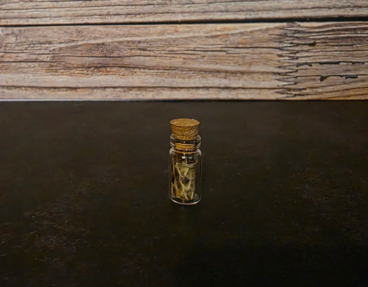 Prairie Rattlesnake Skin Curio Vial