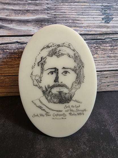 Joe Castillo's Face of Christ Self Standing Plaque