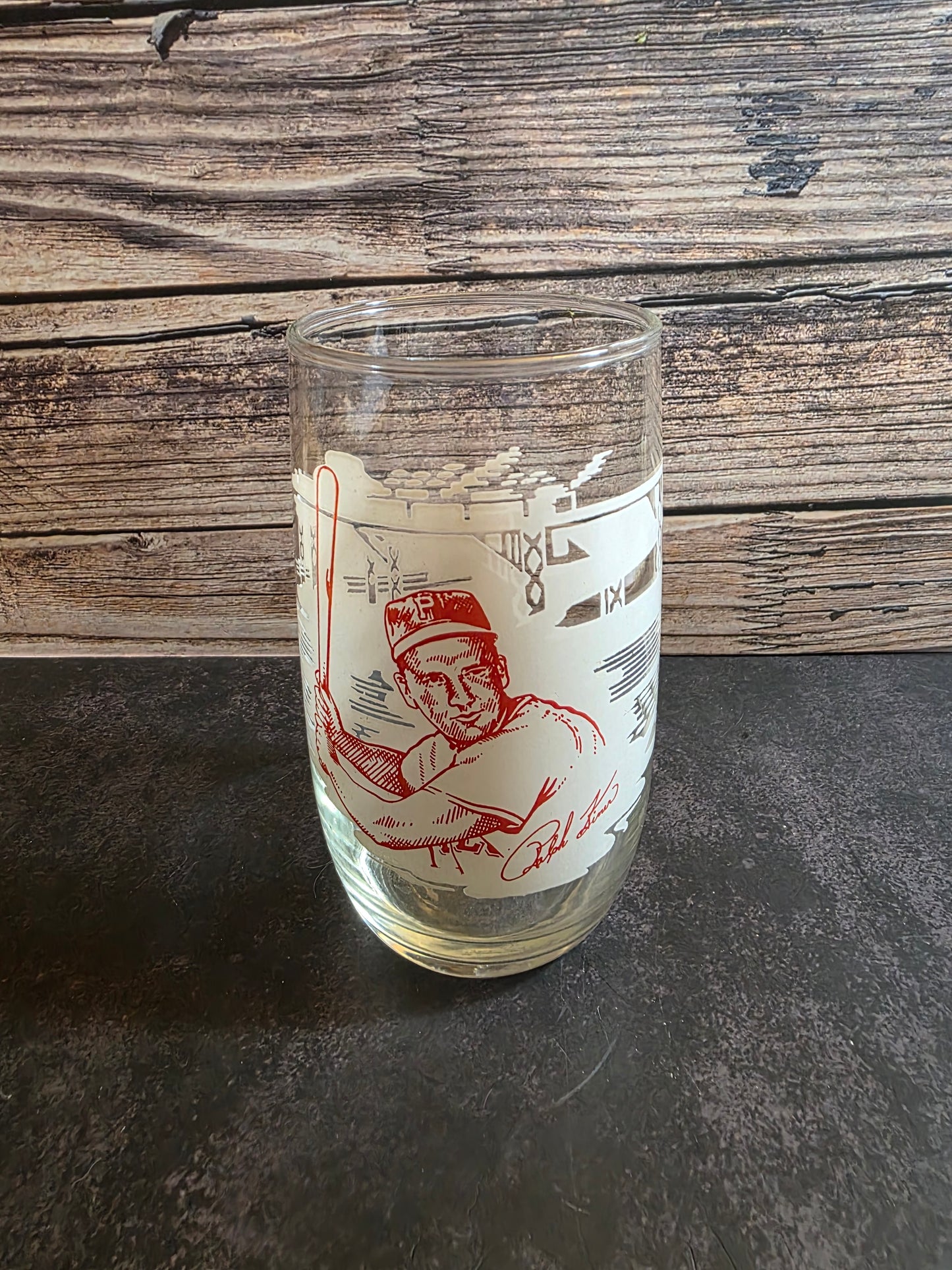 1950's Ralph Kiner-Pittsburgh Pirates Baseball Collectible Glass
