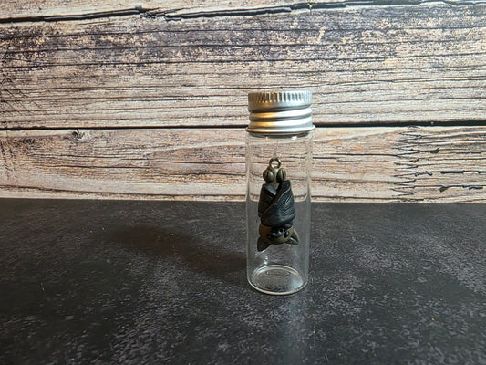 Hanging Bat Curio Vial