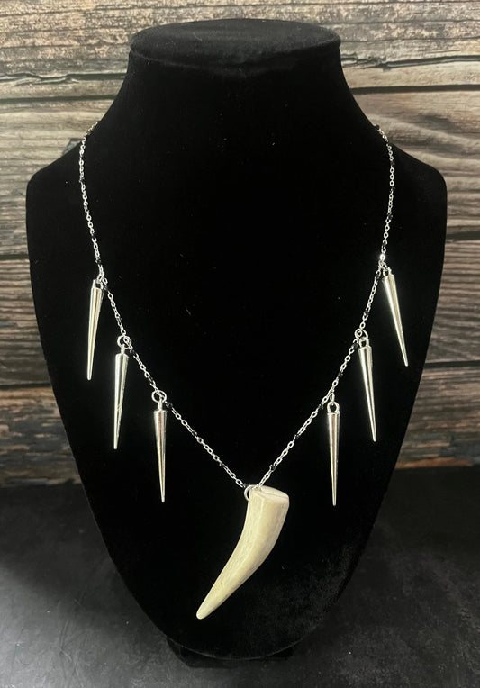 Deer Antler Tip Necklace