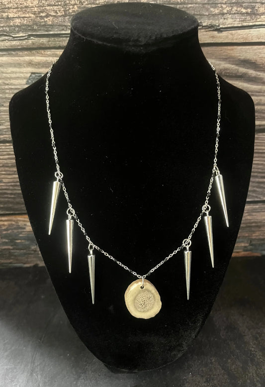 Deer Antler Necklace (Oval)